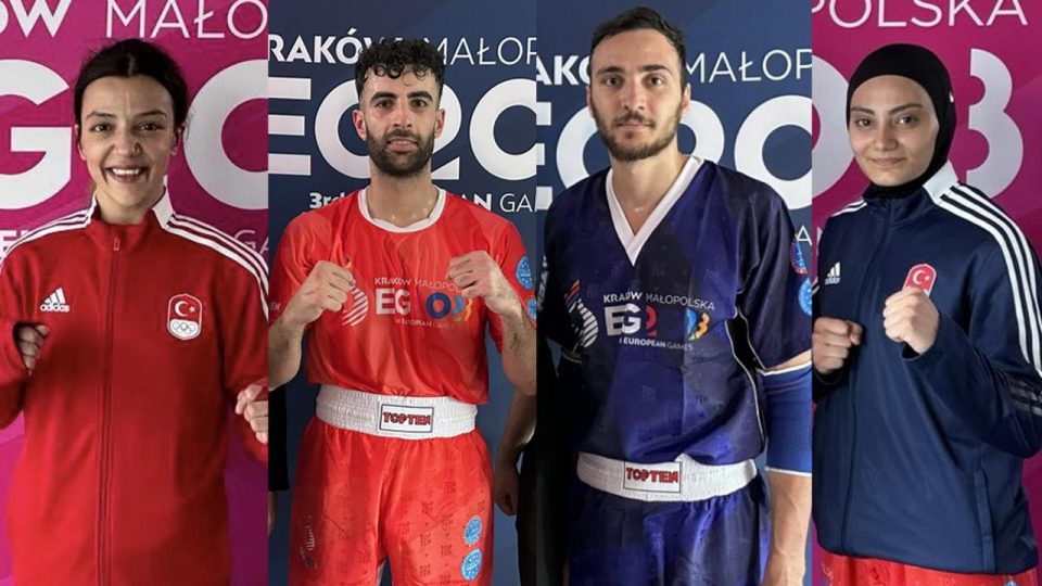 3. Avrupa Oyunları kick boks branşında milli sporcular zirvede yer aldı