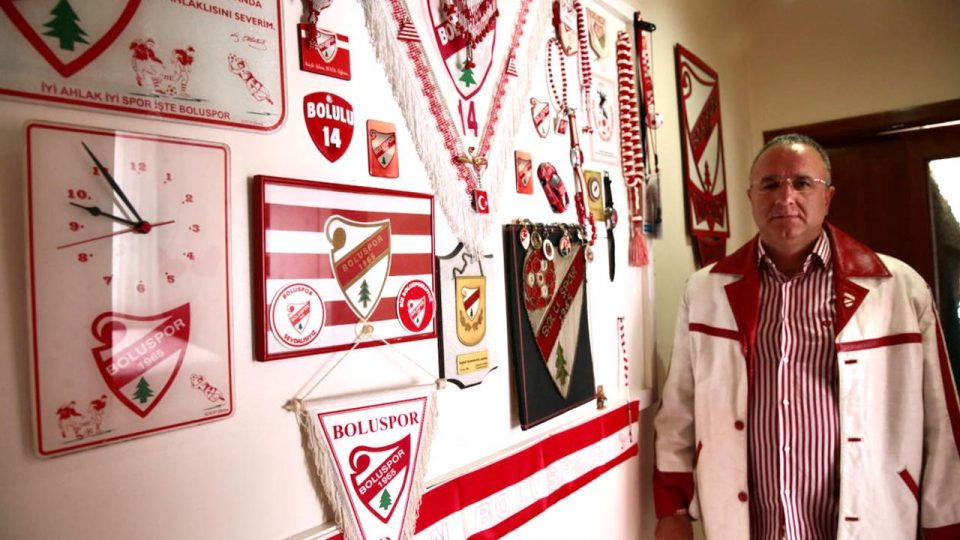 Fanatik taraftarın Boluspor sevdası yaşam tarzı oldu